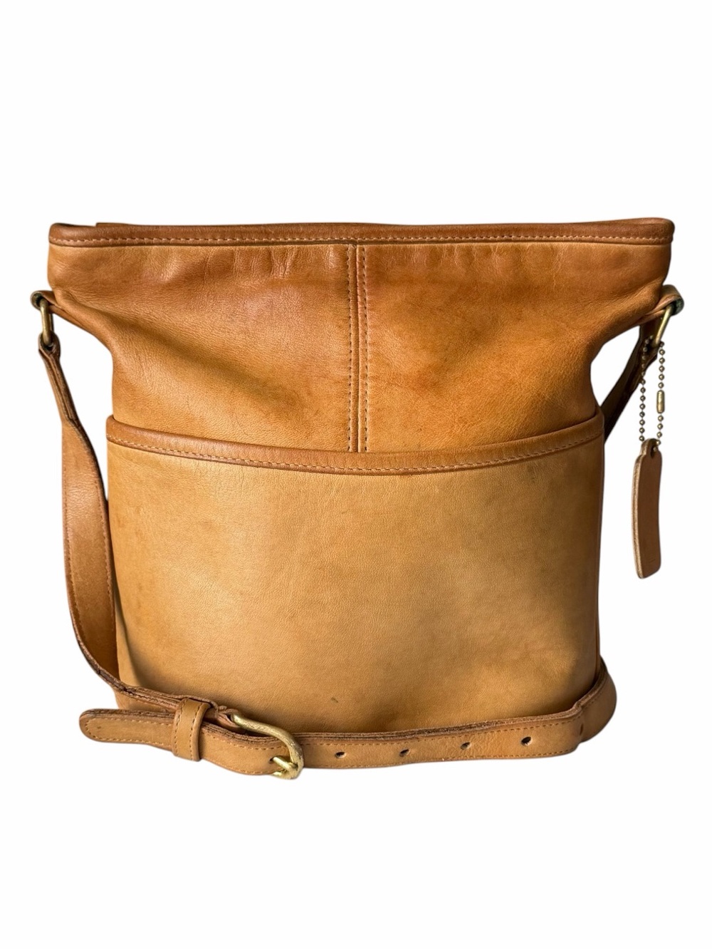 Vintage Coach 4070 Bucket Bag Small Honey Leather Crossbody USA
